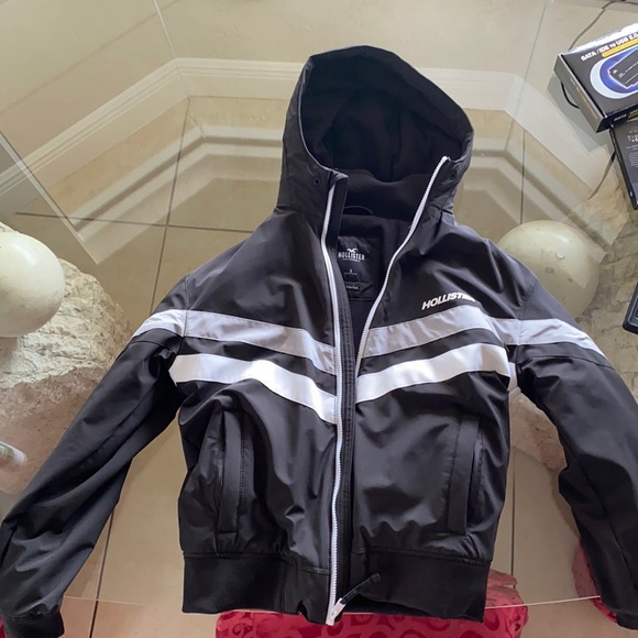 Hollister wind breaker fleece zip up jacket - Picture 1 of 4